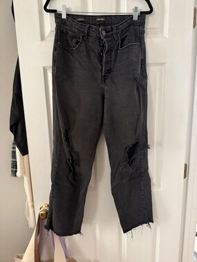 wild fable Black Distressed Relaxed Jeans
